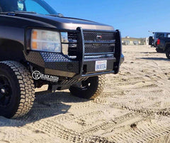 07-13 Chevrolet 1500 Trail FX Front Diamond Plate Bumper - Black Patch Performance - FX3007