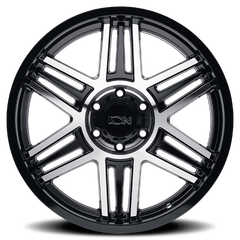 20x10 ION 147 8x170 Offset ( - 19) Center Bore (125.2) Style #147 | 147 - 2170BM19 - Black Patch Performance - ION1472170BM19