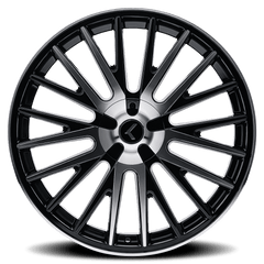 20x8.5 KRAZE DOUBLE DOWN 5x115 5x120 Offset (38) Center Bore (74.1) Style #KR185 | KR185 - 2818BM38 - Black Patch Performance - KRAZKR1852818BM38