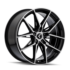20x9 KRAZE EVOLVE 5x120 Offset (35) Center Bore (72.56) Style #KR196 | KR196 - 2912BM35 - Black Patch Performance - KRAZKR1962912BM35