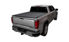LOMAX FOLDING HARD COVER Tonneau Cover for 07-21 Toyota Tundra 5' 6" Box w/ Deck Rail (Blk Diamond) - Accessories from Black Patch Performance