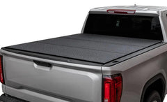 LOMAX FOLDING HARD COVER Tonneau Cover for 07-21 Toyota Tundra 5' 6" Box w/ Deck Rail (Blk Diamond) - Accessories from Black Patch Performance