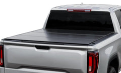 LOMAX FOLDING HARD COVER Tonneau Cover for 07-21 Toyota Tundra 6' 6" Box w/ Deck Rail (Black) - Accessories from Black Patch Performance