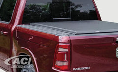 LOMAX FOLDING HARD COVER Tonneau Cover for 12-18 Ram 1500, 19-ON Classic & 12-ON 2500/3500 6' 4" Box w/ RamBox (Urethane) - Accessories from Black Patch Performance