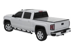 LOMAX FOLDING HARD COVER Tonneau Cover for 19-ON Chevy/GMC 1500 5' 8" Box w/ CarbonPro Box & w/o Bedside Storage Box (bolt on) (Diamond) - Accessories from Black Patch Performance