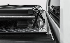 LOMAX FOLDING HARD COVER Tonneau Cover for 20-ON Chevy/GMC 2500/3500 6' 8" Box w/o Bedside Storage Box (Black) - Accessories from Black Patch Performance