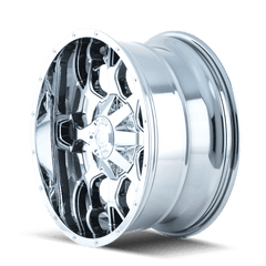 18x9 MAYHEM WARRIOR 5x4.5 5x5 Offset (18) Center Bore (87) Style #8015 | 8015 - 8956C18 - Black Patch Performance - MAYH80158956C18