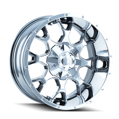 18x9 MAYHEM WARRIOR 5x4.5 5x5 Offset (18) Center Bore (87) Style #8015 | 8015 - 8956C18 - Black Patch Performance - MAYH80158956C18