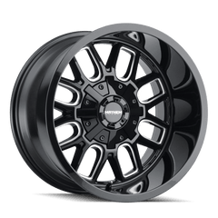 22x10 MAYHEM COGENT 6x135 6x5.5 Offset ( - 27) Center Bore (106) Style #8107 | 8107 - 22137BM - 27 - Black Patch Performance - MAYH810722137BM27