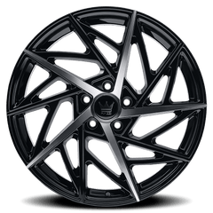 20x8.5 MAZZI FREESTYLE 5x120 Offset (35) Center Bore (74.1) Style #377 | 377 - 2812B - Black Patch Performance - MAZZ3772812B