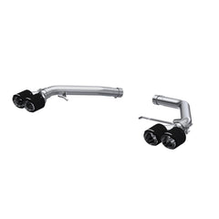 MBRP Exhaust 2.5" Axle Back, Dual Split Rear; T304, with Carbon Fiber Tips - Exhaust from Black Patch Performance