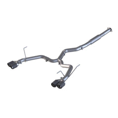 MBRP Exhaust 3" Cat Back, Dual Split Rear,with Carbon Fiber Tips T304 Race Version - Exhaust from Black Patch Performance
