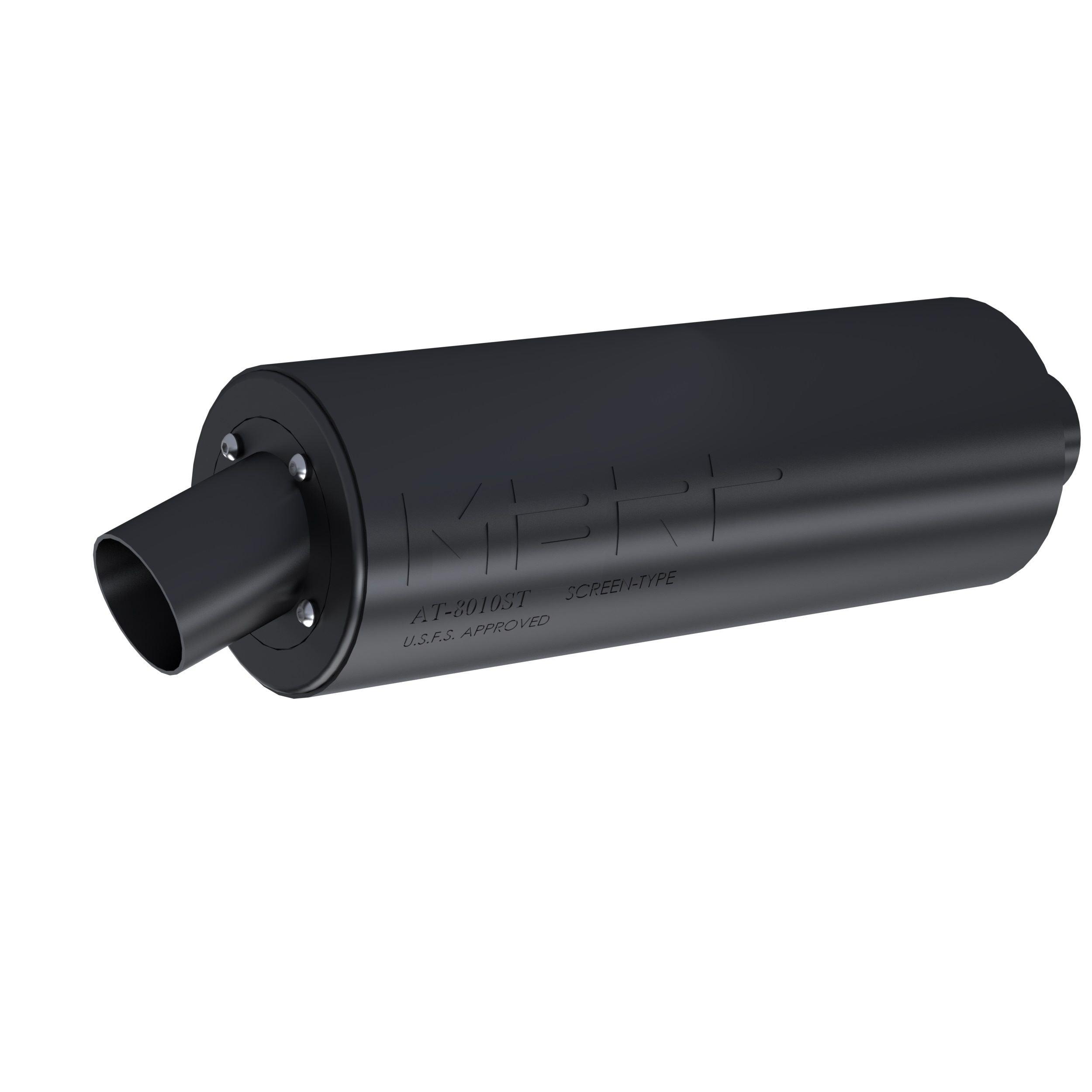 MBRP Exhaust AT-8010P Performance Muffler. USFS Approved Spark Arrestor. - Exhaust from Black Patch Performance