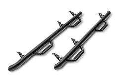 Nerf Step Bar - Wheel-to-Wheel (2 Steps per Side) - 2 in. Main Tube Diameter - 2006-2018 Toyota FJ Cruiser - Textured Black - Nerf Bars & Running Boards from Black Patch Performance