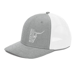 Richardson 112 Half Skull Logo Hat White Thread - from Black Patch Performance