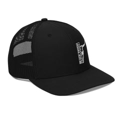 Richardson 112 Half Skull Logo Hat White Thread - from Black Patch Performance
