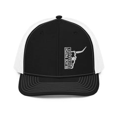 Richardson 112 Half Skull Logo Hat White Thread - from Black Patch Performance