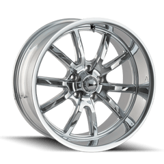 20x8.5 RIDLER 650 5x4.75 Offset (0) Center Bore (83.82) Style #650 | 650 - 2861C - Black Patch Performance - RIDL6502861C