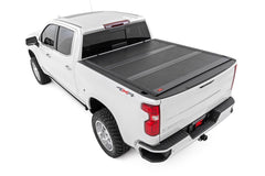 Rough Country Hard Low Profile Bed Cover - 47120580B - Black Patch Performance - ROUG47120580B