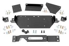 Rough Country Hidden Winch Mounting Plate - 51119 - Black Patch Performance - ROUG51119