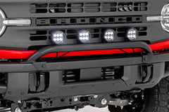 Rough Country LED Light Bar Mount - 51136 - Black Patch Performance - ROUG51136