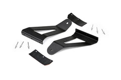 Rough Country LED Light Bar Windshield Mounting Brackets - 70072 - Black Patch Performance - ROUG70072