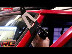 Rough Country LED Light Bar Windshield Mounting Brackets - 70072 - Black Patch Performance - ROUG70072