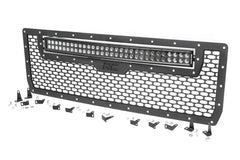 Rough Country Laser - Cut Mesh Replacement Grille - 70190 - Black Patch Performance - ROUG70190