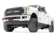 Rough Country Mesh Grille w/LED - 70216 - Black Patch Performance - ROUG70216