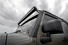 Rough Country LED Light Bar Windshield Mounting Brackets - 70504BLDRLA - Black Patch Performance - ROUG70504BLDRLA
