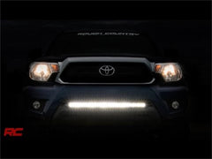 Rough Country LED Light Bar Bumper Mounting Brackets - 70542 - Black Patch Performance - ROUG70542