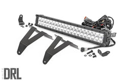 Rough Country Hidden Bumper Chrome Series LED Light Bar Kit - 70780 - Black Patch Performance - ROUG70780