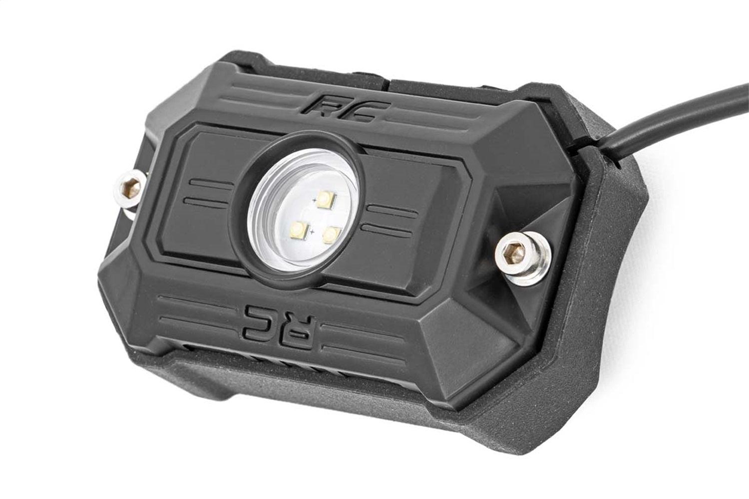 Rough Country LED Rock Light Kit - 70980 - Black Patch Performance - ROUG70980