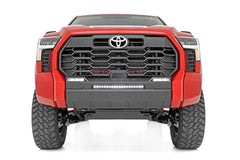 Rough Country LED Light Bar Bumper Mounting Brackets - 71077 - Black Patch Performance - ROUG71077