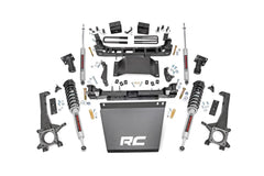 Rough Country 6 in Suspension Lift Kit w/Shocks - 747.23 - Black Patch Performance - ROUG747.23