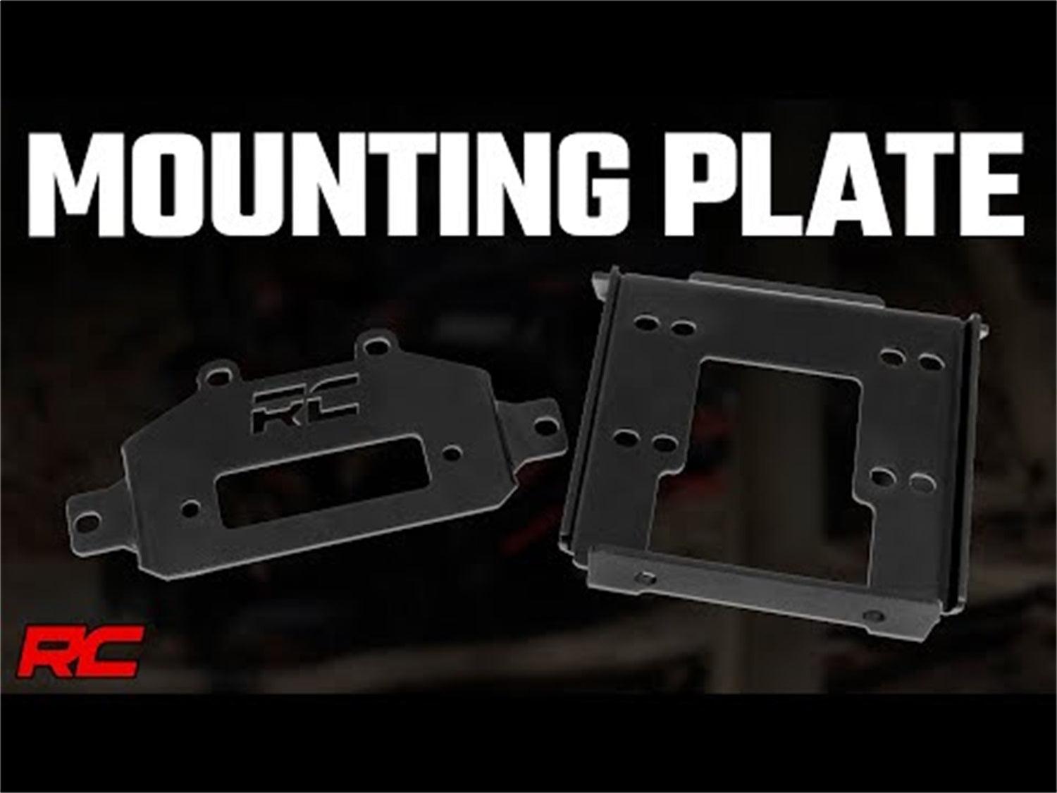 Rough Country Winch Mounting Plate - 93042 - Black Patch Performance - ROUG93042