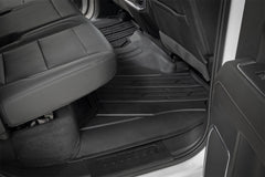 Rough Country Flex - Fit Floor Mats - FF - 21612 - Black Patch Performance - ROUGFF21612
