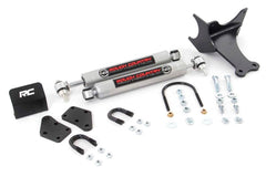 Rough Country N3 Dual Steering Stabilizer - 8749130 - Steering Damper Kit from Black Patch Performance