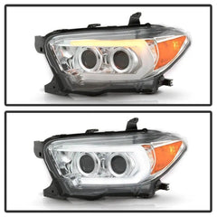 16-18 Toyota Tacoma Headlight Set - Black Patch Performance - SPYD5085825