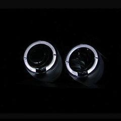 01 - 03 Honda Civic Headlight Set - Black Patch Performance - ANZO121055