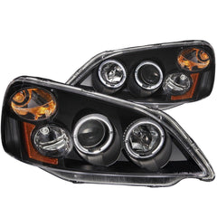 01 - 03 Honda Civic Headlight Set - Black Patch Performance - ANZO121055