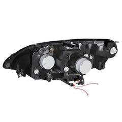 01 - 03 Honda Civic Headlight Set - Black Patch Performance - ANZO121055