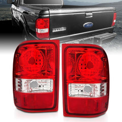 01 - 11 Ford Ranger Tail Light Set - Black Patch Performance - ANZO211182