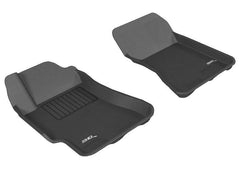02 - 07 Subaru Impreza Floor Mat Set - Front - Black Patch Performance - 3DMAL1SB01011509