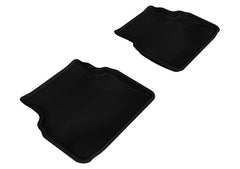 02 - 07 Subaru Impreza Floor Mat Set - Rear - Black Patch Performance - 3DMAL1SB01021509