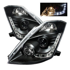 03 - 05 Nissan 350Z Headlight Set - Black Patch Performance - SPYD5064738