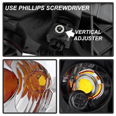 04 - 08 Chevrolet Malibu Headlight - Left - Black Patch Performance - SPYD9943232