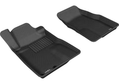 05 - 09 Ford Mustang Floor Mat Set - Front - Black Patch Performance - 3DMAL1FR06511509