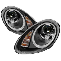 06 - 08 Porsche Cayman Headlight Set - Black Patch Performance - SPYD5083197