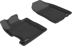 06 - 11 Honda Civic Floor Mat Set - Front - Black Patch Performance - 3DMAL1HD01211509